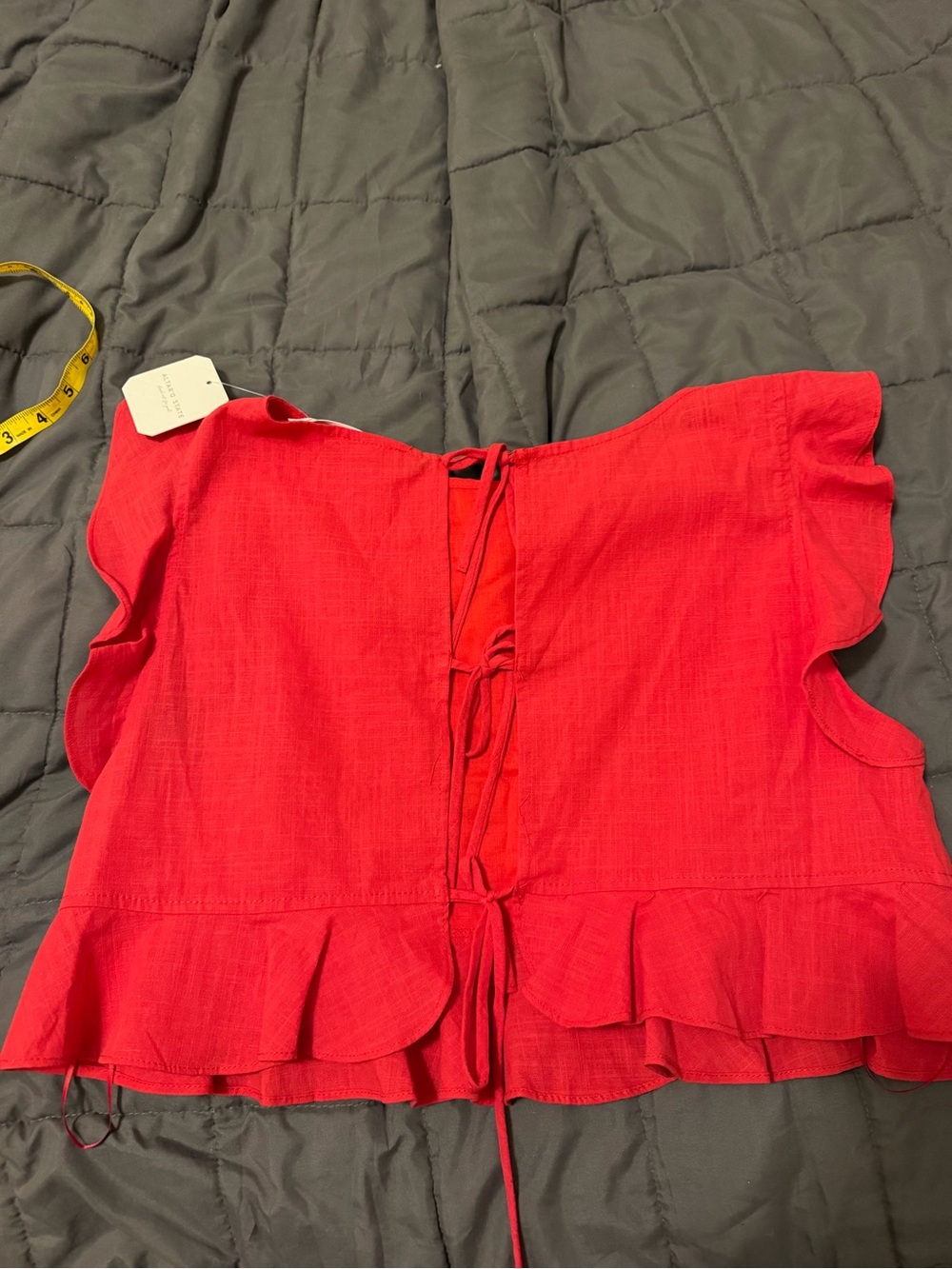 Altar'd State Bright Red Ruffle Set - Picture 4 of 5